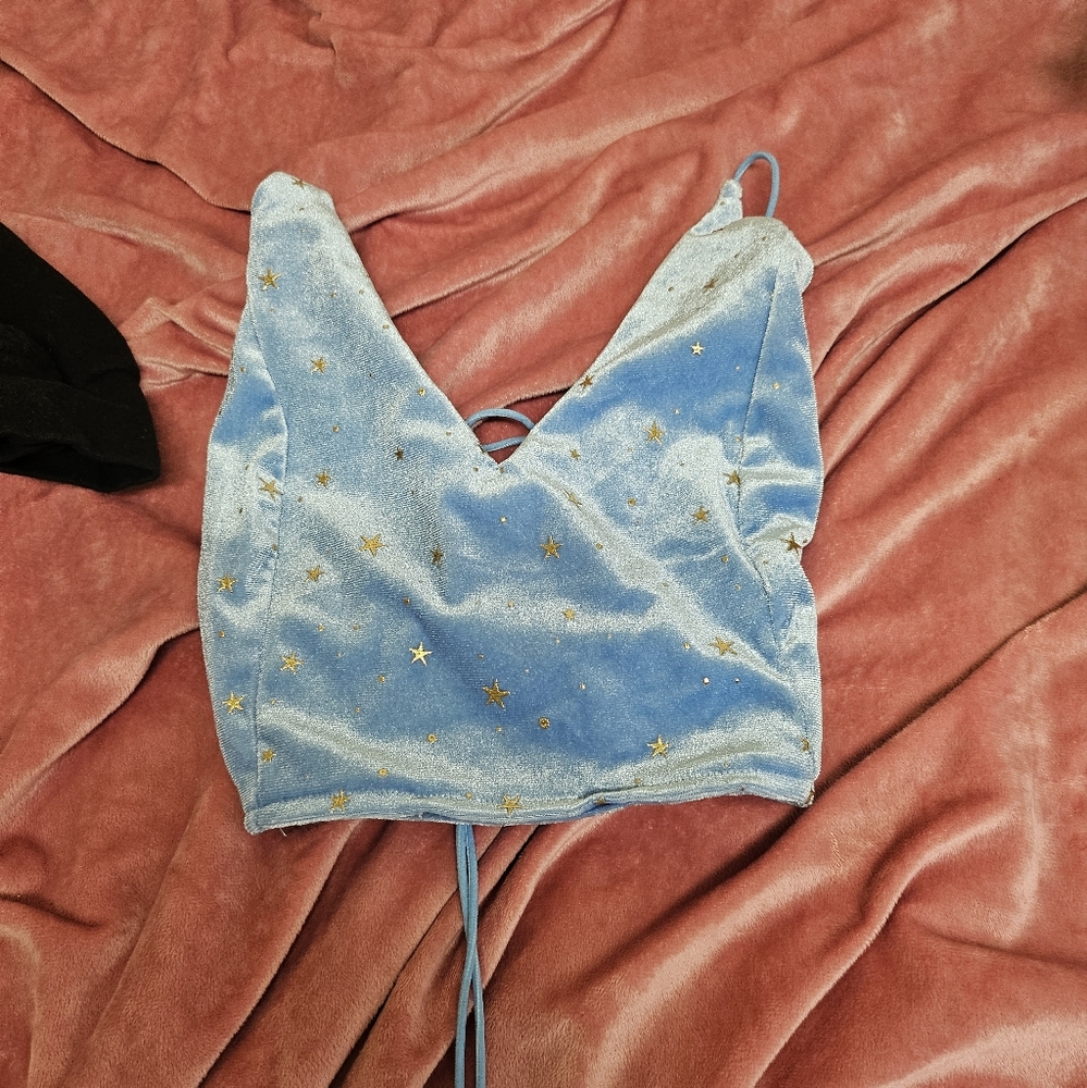 Blue Starry Corset Top